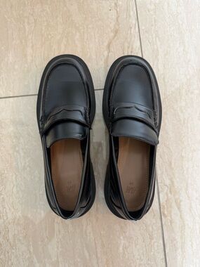 H&M Classic Black Penny Loafers - 39
